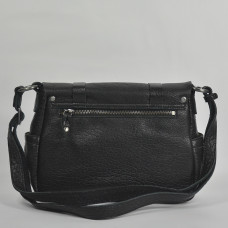 Mila Louise Bess E Crossbody Bubble Leather Bag Black