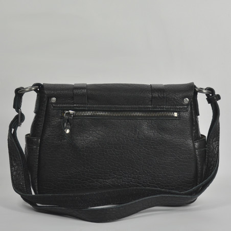 Mila Louise Bess E Crossbody Bubble Leather Bag Black