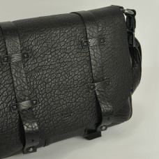 Mila Louise Bess E Crossbody Bubble Leather Bag Black