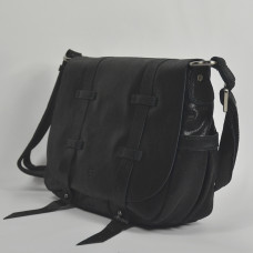 Mila Louise Bess X Crossbody Cuir Irisé Noir