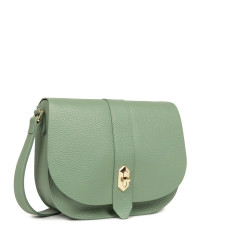 Lancaster Top Double Crossbody Bag with Flap 470-61 Jade Antic In P...