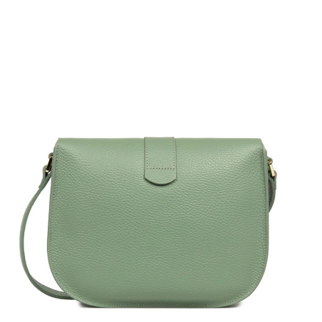 Lancaster Top Double Crossbody Bag with Flap 470-61 Jade Antic In P...