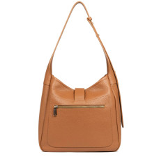 Lancaster Top Double Large Hobo Bucket Bag 470-66 Camel In Orange