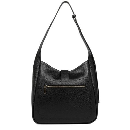 Lancaster Top Double Grand Sac Seau Hobo 470-66 Noir In Nude dos