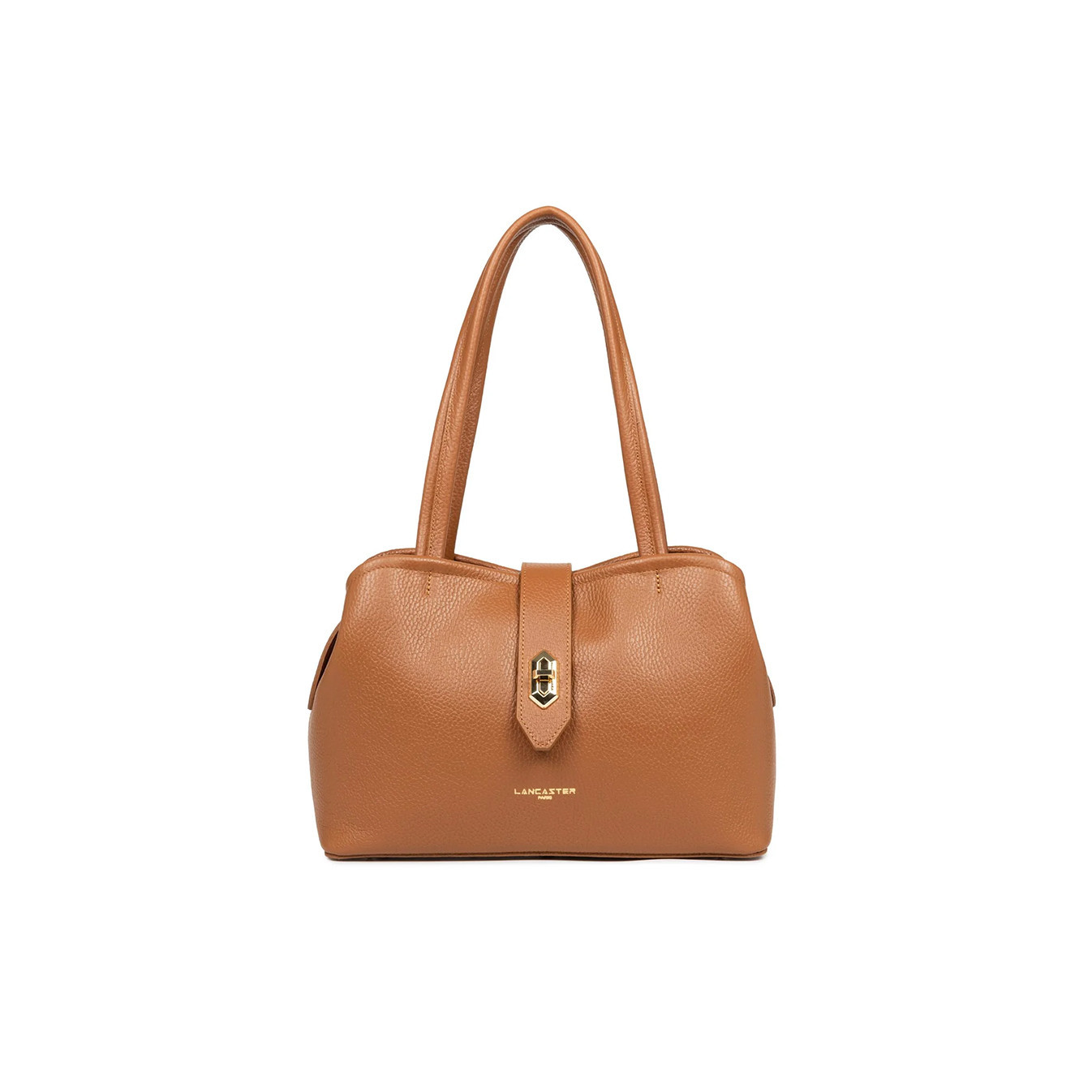 Lancaster Top Double Shoulder Bag 470-68 Camel In Orange