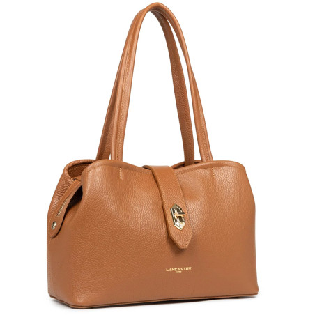 Lancaster Top Double Sac Porté Epaule 470-68 Camel In Orange cote