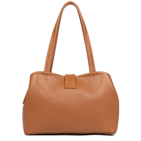Lancaster Top Double Shoulder Bag 470-68 Camel In Orange