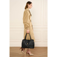 Lancaster Top Double Grand Sac Shopping Porté Epaule 470-69 Noir In Nude porté main
