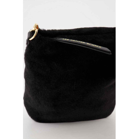 Les P'tites Bombes Seau Fourrure Julicia Noir