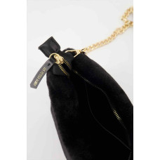 Julicia Black Fur Bucket Bag by Les P'tites Bombes