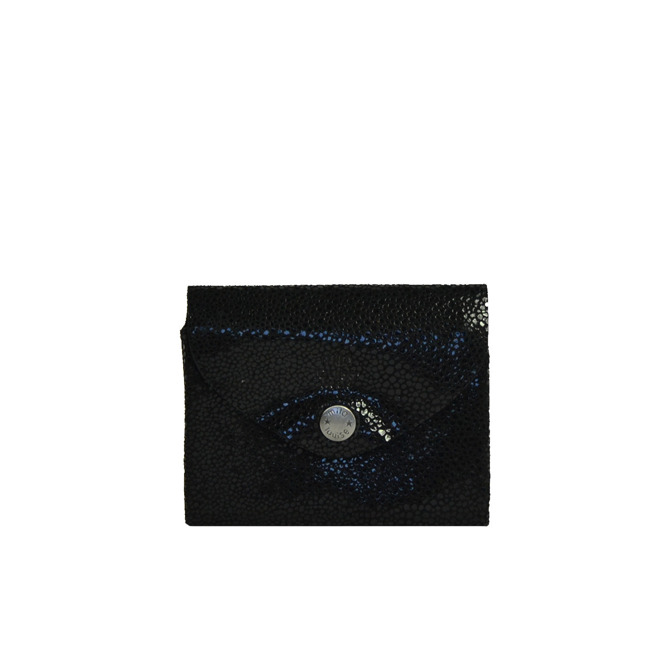 Mila Louise Monyx BB Coin Purse Resin Calfskin Black