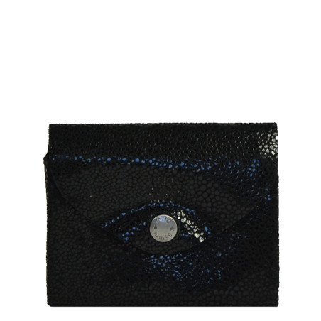 Mila Louise Monyx BB Coin Purse Resin Calfskin Black