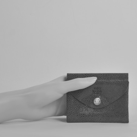 Mila Louise Monyx BB Coin Purse Resin Calfskin Black