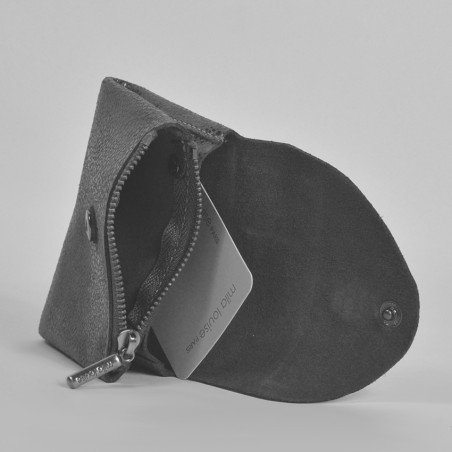 Mila Louise Monyx BB Coin Purse Resin Calfskin Black