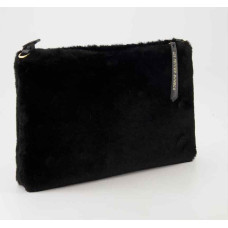 Les P'tites Bombes Jahida Black Fur Pouch