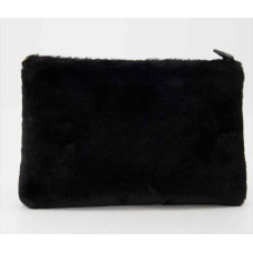 Les P'tites Bombes Jahida Black Fur Pouch