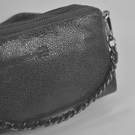Mila Louise Mama XS BB Petit Sac Trotteur Cuir Résille Turquoise