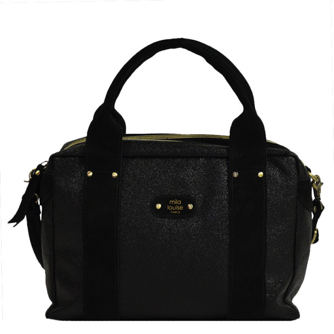 Mila Louise Paris Black Leather and Suede purse Backpack excellent condition Mila Louise Crossbody bag BESS - free shipping available main image 3