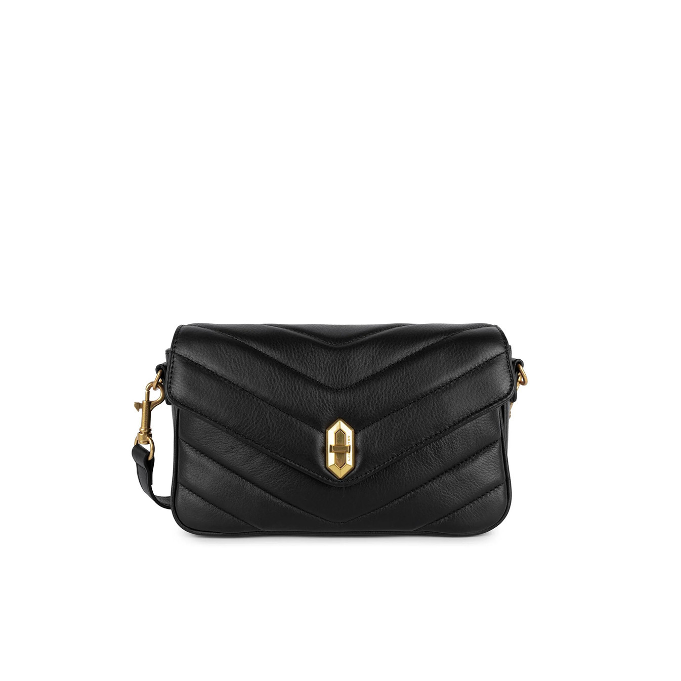 Lancaster Soft Quilted Trotteur Bag 530-39 Black