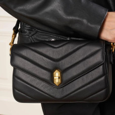 Lancaster Soft Quilted Trotteur Bag 530-39 Black