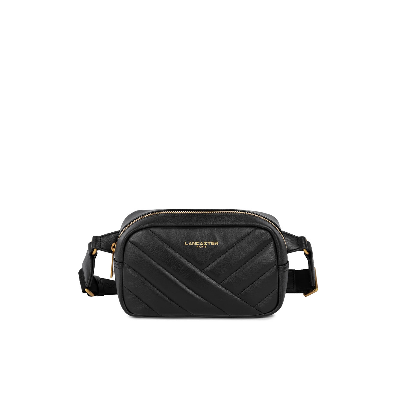 Lancaster Soft Quilted Banana Bag 530-50 Black