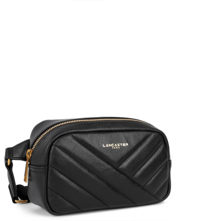 Lancaster Soft Quilted Banana Bag 530-50 Black