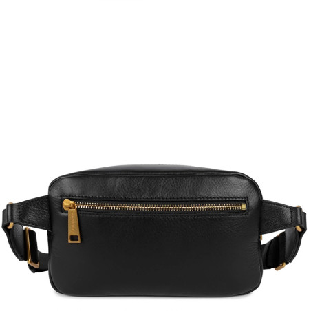 Lancaster Soft Quilted Banana Bag 530-50 Black