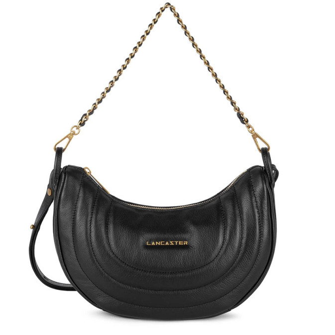 Lancaster Soft Matelassé Sac Hobo 530-51 Noir