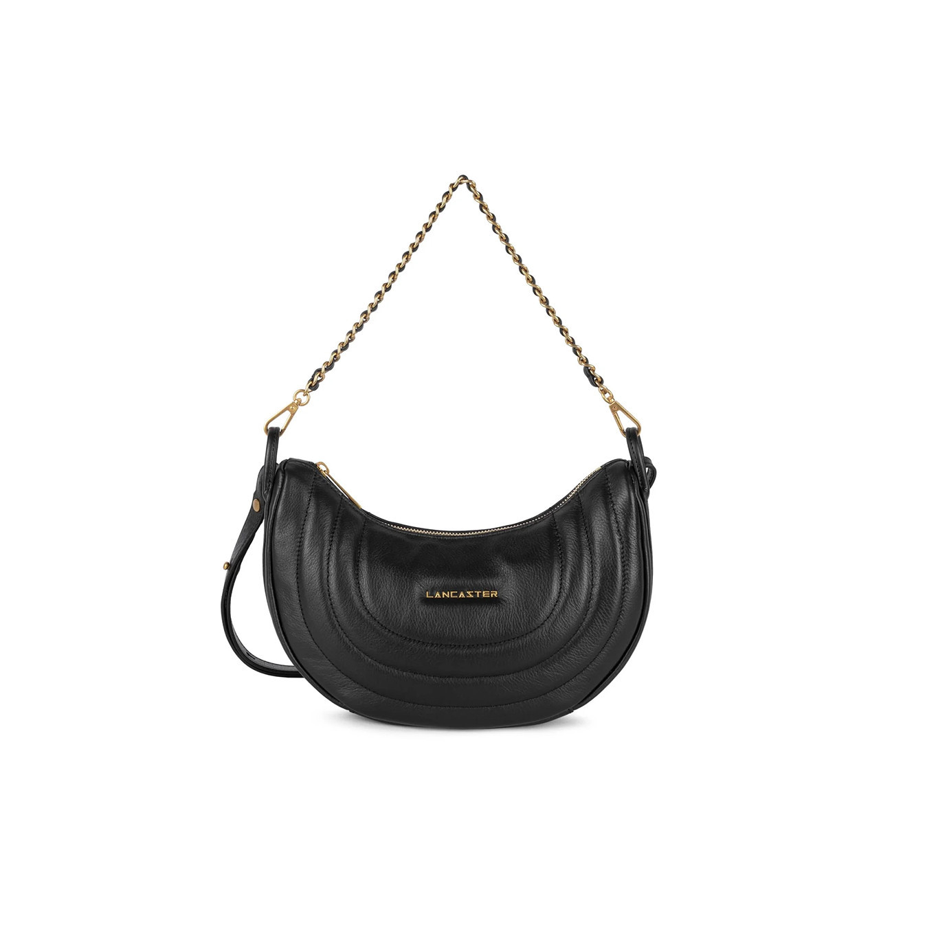 Lancaster Soft Matelassé Sac Hobo 530-51 Noir