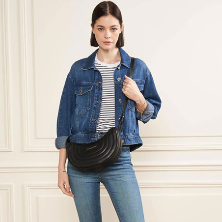 Lancaster Soft Quilted Hobo Bag 530-51 Black
