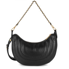 Lancaster Soft Matelassé Sac Hobo 530-51 Noir dos 2