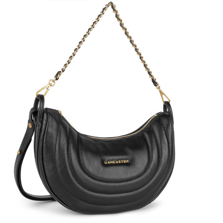 Lancaster Soft Matelassé Sac Hobo 530-51 Noir cote