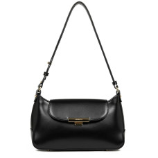 Lancaster Suave Evenly Satchel Leather 480-026 Black