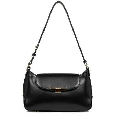 Lancaster Suave Evenly Satchel Leather 480-026 Black