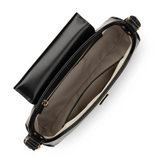 Lancaster Suave Evenly Sac Besace Cuir 480-026 Noir ouvert