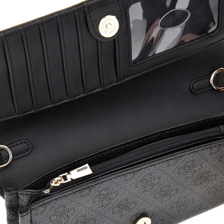 Guess Noelle Organized Pouch Coal Logo