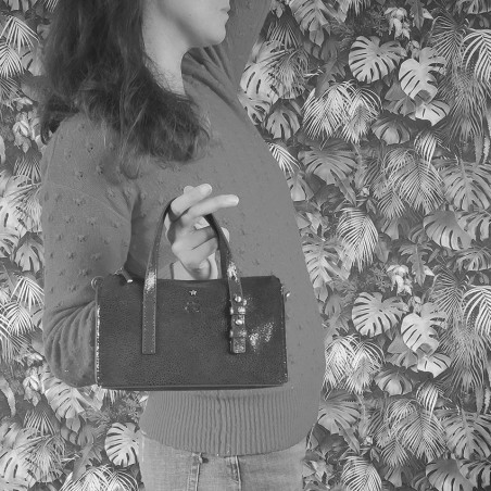 Mila Louise Lya BB Small Resin Leather Handbag