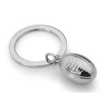 Metalmorphose Keychain Rugby Ball Silver