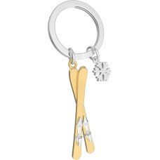 Metalmorphose Keychain Ski Pair and its Snowflake
