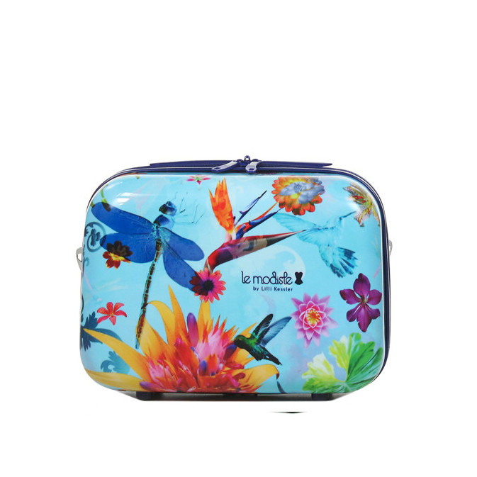 Vanity Case Vintage Samsonite Silhouette - Bleu, Rigide, Années 1960 - Sans Plateau Ni Clé