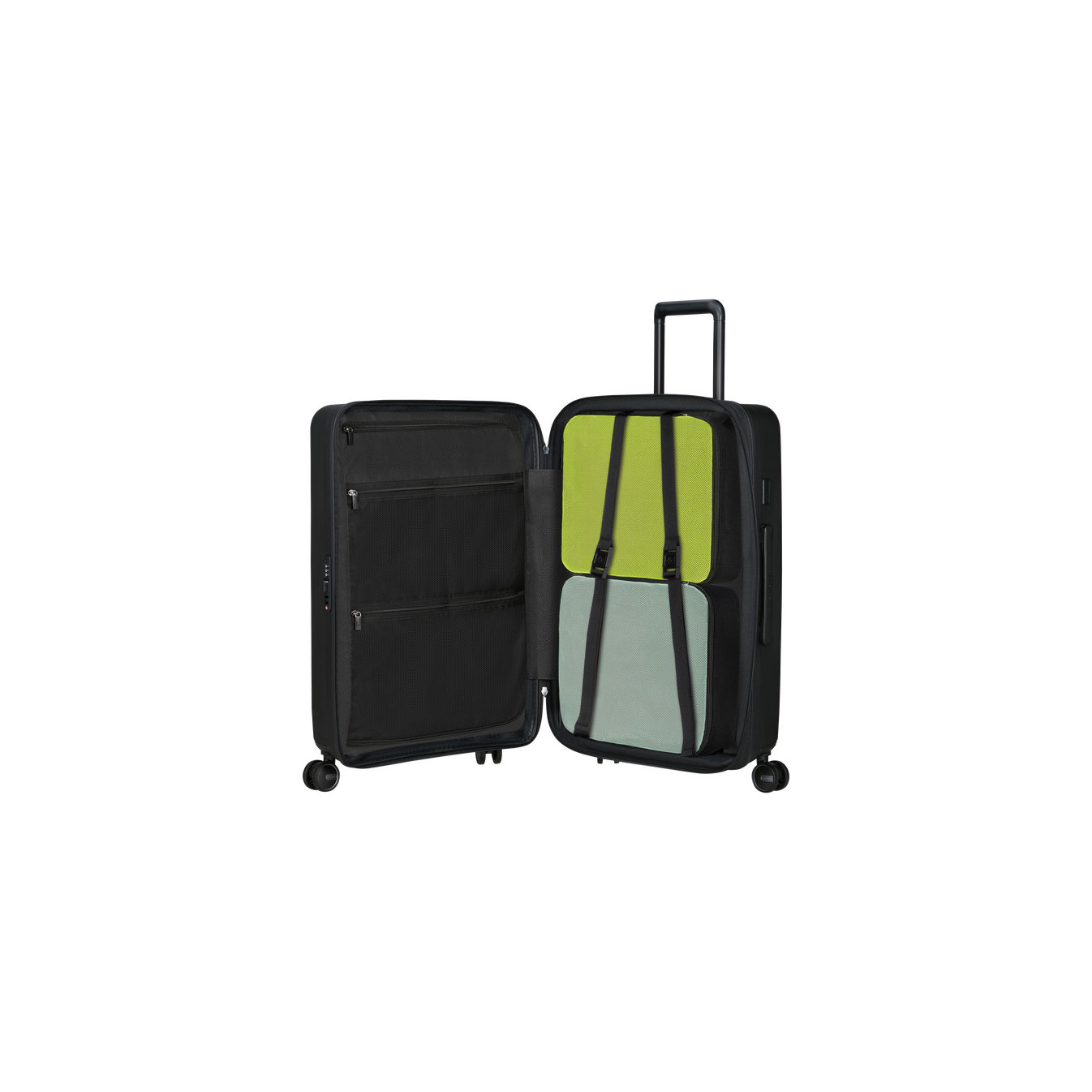 Samsonite ReStackd 68cm 4-Wheel Trolley Suitcase Black