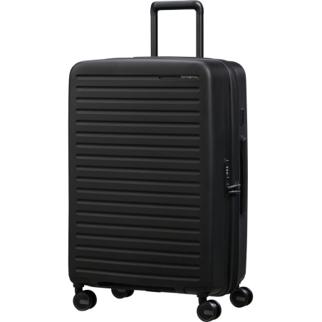 Samsonite ReStackd 68cm 4-Wheel Trolley Suitcase Black