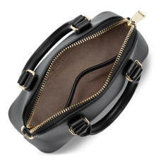 Lancaster Sierra Jia Mini Sac à Main Cuir 538-001 Noir ouvert