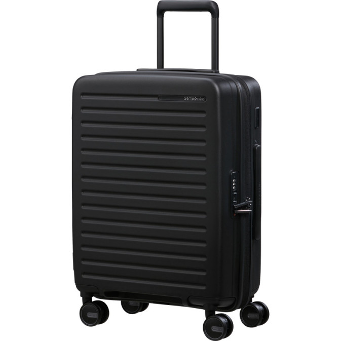 Samsonite ReStackd Carry-On Suitcase 55cm 4 Wheels Black