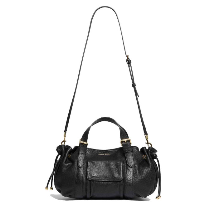 Gérard Darel Le 18 Hours Handbag Cuir Bubble Black