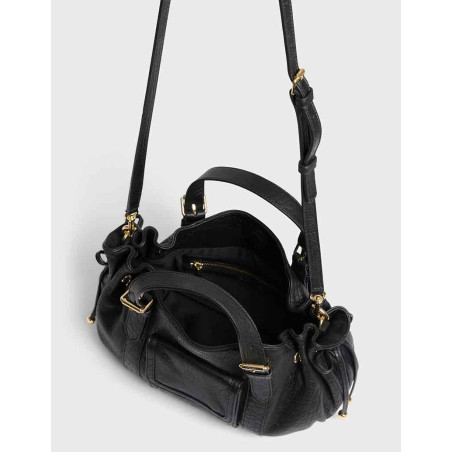 Gérard Darel Le 18 Hours Handbag Cuir Bubble Black