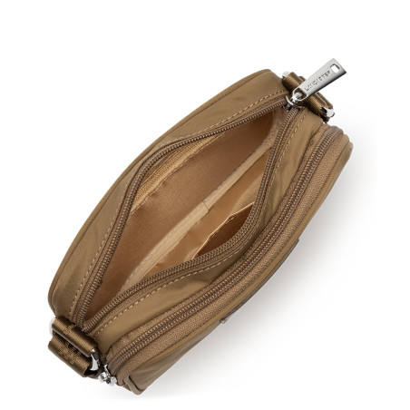 Lancaster Basic Vita Sac Porté Travers 510-75 Sable Doré ouvert