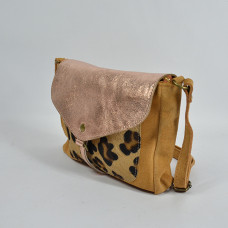 Farfouillette Trotter Bag Leopard Leather 3042 Camel Leopard
