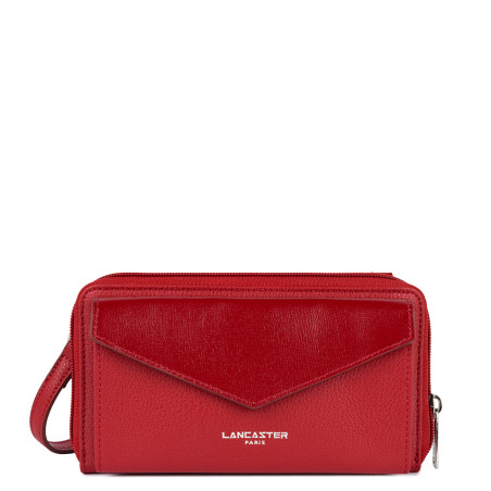 Lancaster Maya Organized Smartphone Pouch 117-08 Carmine