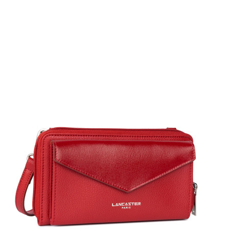 Lancaster Maya Organized Smartphone Pouch 117-08 Carmine